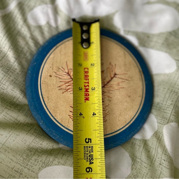 VTG Cottagecore Farmhouse Nature Wood Carved Leaf Circle Wall Decor Art - Picture 4 of 5